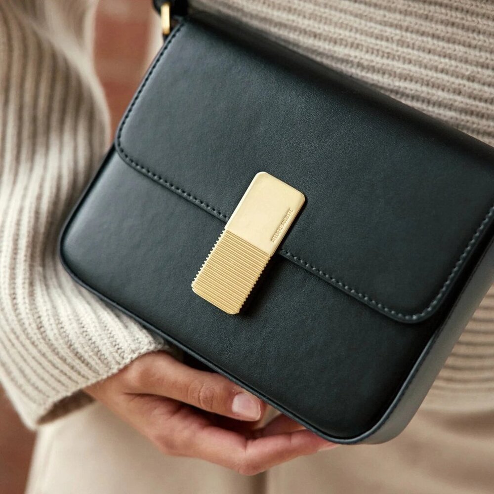 Ateliers Auguste Mini Monceau Gold Edition Black Box Leather
